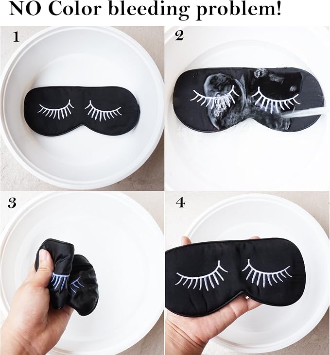 100% Mulberry Silk Sleep Mask Blackout, Cute Natural Sleeping Mask - Image 7