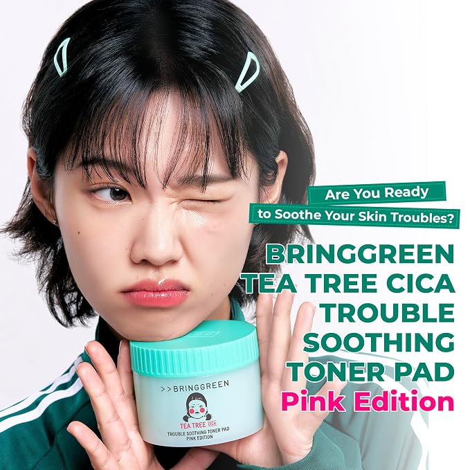 BRING GREEN Tea Tree Cica Soothing Toner Pads 90 Count, Exfoliating & Calming - Image 3