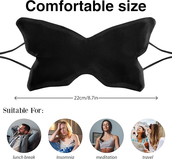 Butterfly-Shaped Silk Sleep Mask - Image 4