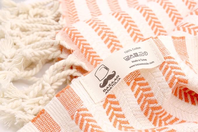 Bazaar Anatolia Turkish Beach Towel – 100% Cotton, Quick Dry, Sand Free Fall - Image 8