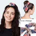 Women Working Cap with Buttons Bouffant Hat Autumn Leaves Nurse Scrub Caps Long - Image 5
