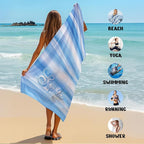 JML Custom Beach Towel with Name, Personalized Microfiber Beach Towel with Name - Image 6