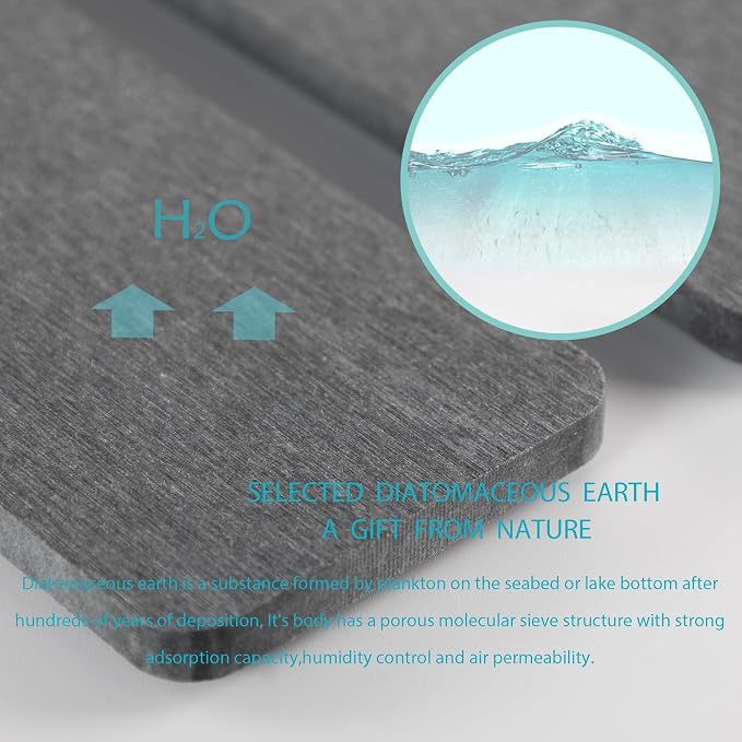 NiuYichee 2 Pcs Water Absorbing Stone Trays, Kitchen/Bathroom Sink Soap Dish - Image 3