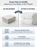 LANE LINEN 100% Cotton Bath Sheets - Image 3