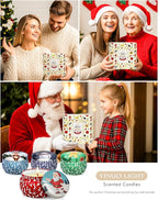 Christmas Candle Gift Set for Women, 4 Pack Long Lasting Soy Wax Candles - Image 6