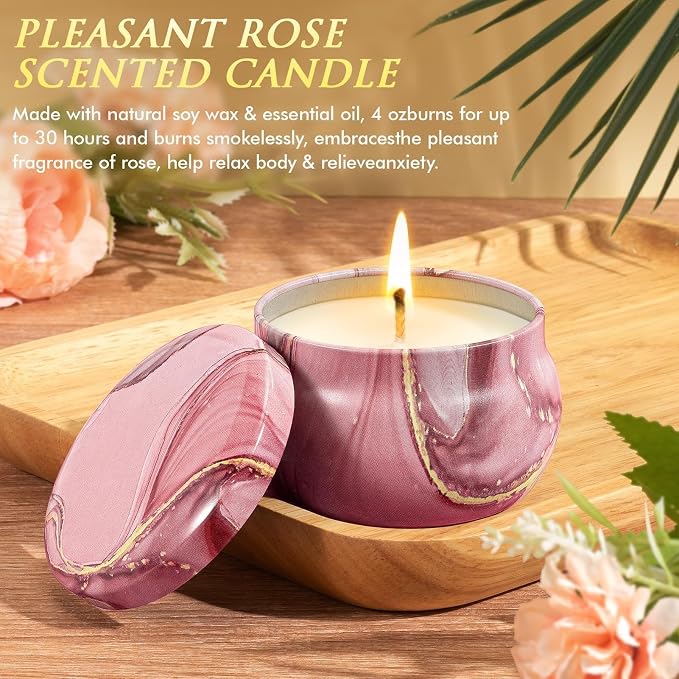 Birthday Gifts for Women Self Care Get Well Soon Gifts, Rose Relaxing Spa Gift - Image 7