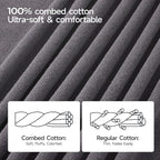 ecolook Bath Towels Set of 4, 100% Cotton, 27 x 55 Inches, Quick-Drying & - Image 7