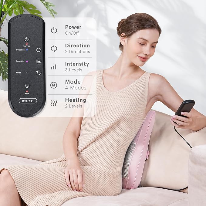 Boriwat Back Massager with Heat, Neck Massager - Image 5