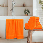 Belizzi Home 8 Piece Towel Set 100% Ring Spun Cotton, 2 Bath Towels 27x54 - Image 3