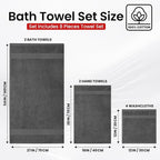 Infinitee Xclusives Luxury 100% Cotton Towel Set – 8 Piece Bathroom Towel Set – - Image 3