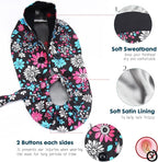 Satin Lined Scrub Caps with Buttons & Sweathand, Surgical Caps - Image 3
