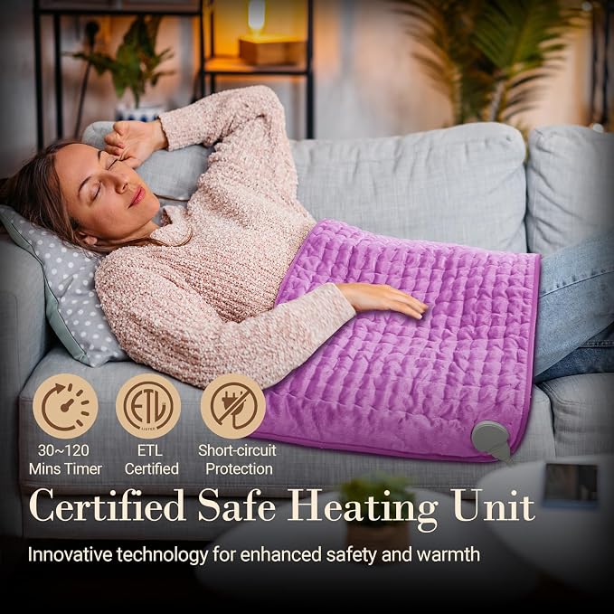 CuPiLo Heating Pad for Back Pain Relief, FSA Eligible HSA 17"x33" Large Heat - Image 6