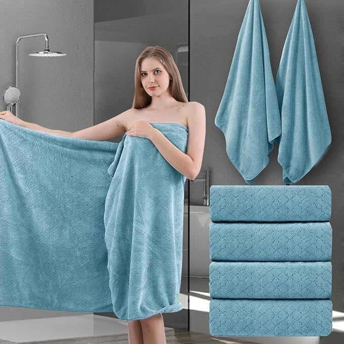 Extra Large Bath Towels Set 35x70 Inches by Ycosy