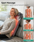 Snailax Back Massager for Full Back Pain Relief Deep Tissue, Long Track Dual 3D - Image 5