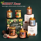 Christmas Candles | Christmas Wishes Scented Candle, Holiday Soy Wax Candles - Image 7