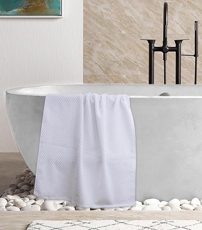 COTTON CRAFT Waffle 6 Piece Towel Set - Image 6