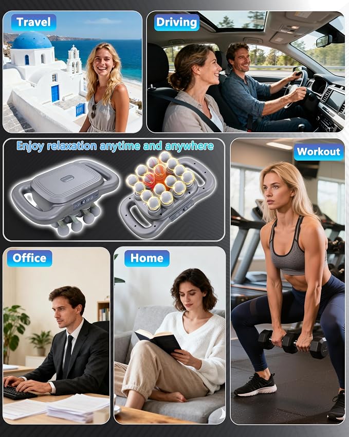 UFFAE 16-Head Massage Gun, Deep Tissue Percussion Massager - Image 8