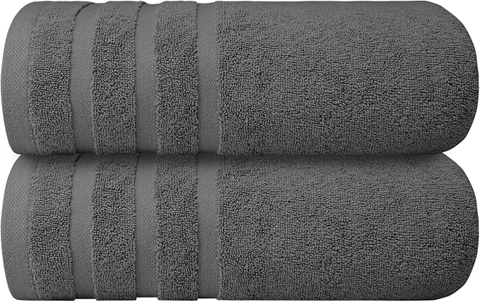 Infinitee Xclusives 100% Cotton Luxury Bath Towels Set of 2 - Image 8