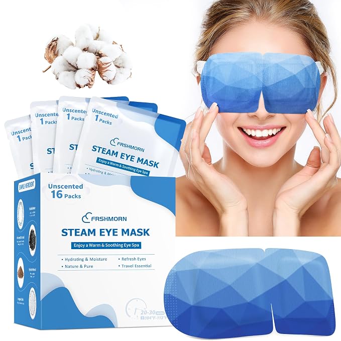16Packs Steam Eye Mask, Heated Eye Mask by FRSHMORN