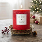 Aroma Naturals Holiday Orange, Clove and Cinnamon Essential Oil Scented Pillar - Image 8