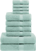 SUPERIOR Egyptian Cotton Pile 10 Piece Towel Set, Includes 2 Bath, 4 Hand by SUPERIOR