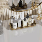 Bathroom Vanity Tray for Countertop Toiletries Perfume Makeup Soap Dispenser - Image 3