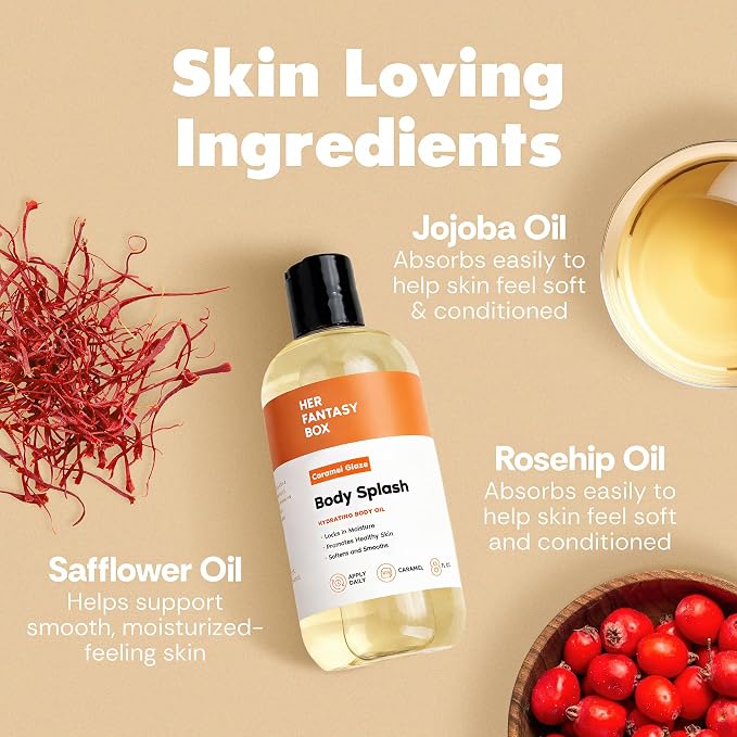 Her Fantasy Box | Body Splash Caramel Glaze Fragrance Oil – Warm Caramel & - Image 3