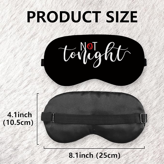 Not Tonight Couple Silk Eye Mask - Image 7
