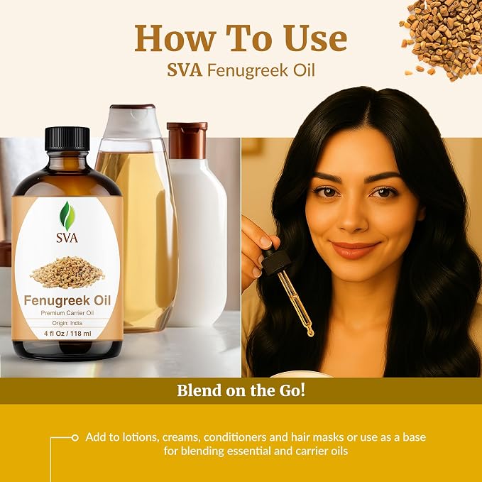 SVA Fenugreek Oil 4oz Premium Carrier Oil - Image 6