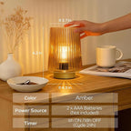 LUSHARBOR Battery Operated Decorative Lamp - Image 4