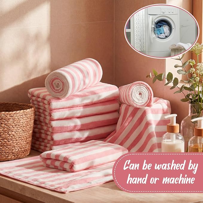SmoothNovelty 16 Pack Microfiber Bath Towels Bulk 27'' x 60'' Oversized Size - Image 4