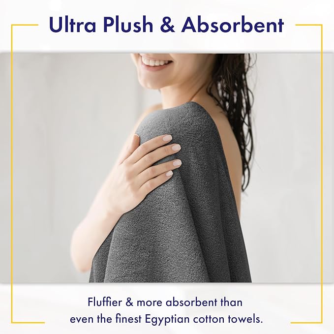 Alusa Home 100% Organic Zero-Twist Cotton Towels - Image 3