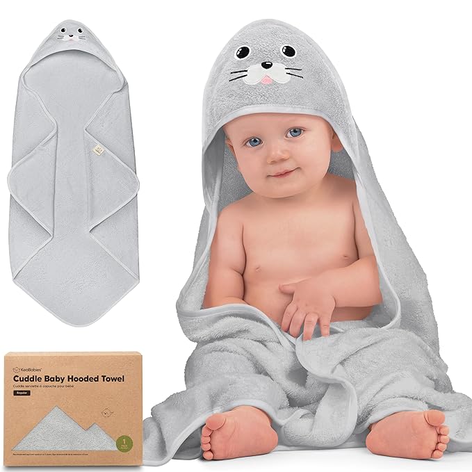 KeaBabies Hooded Baby Towel for Newborn by KeaBabies