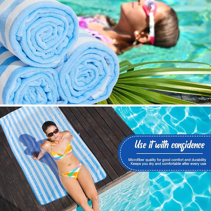 SmoothNovelty 16 Pack Microfiber Bath Towels Bulk 27'' x 60'' Oversized Size - Image 5