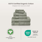 BIOWEAVES 100% Organic Cotton 700 GSM Plush Luxury Bath Towels - Image 8
