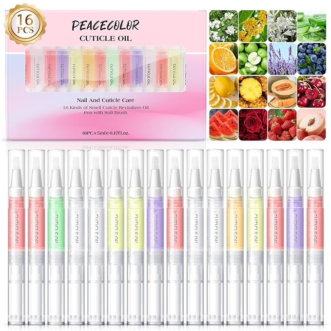 PEACECOLOR 16Pcs Cuticle Oil Pen by PEACECOLOR