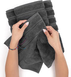 American Soft Linen Luxury 6 Piece Towel Set, 2 Bath Towels 2 Hand Towel 2 - Image 6