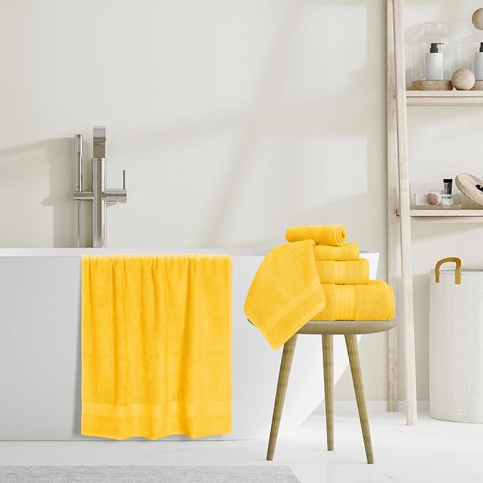 GLAMBURG Ultra Soft 8-Piece Towel Set - Image 5