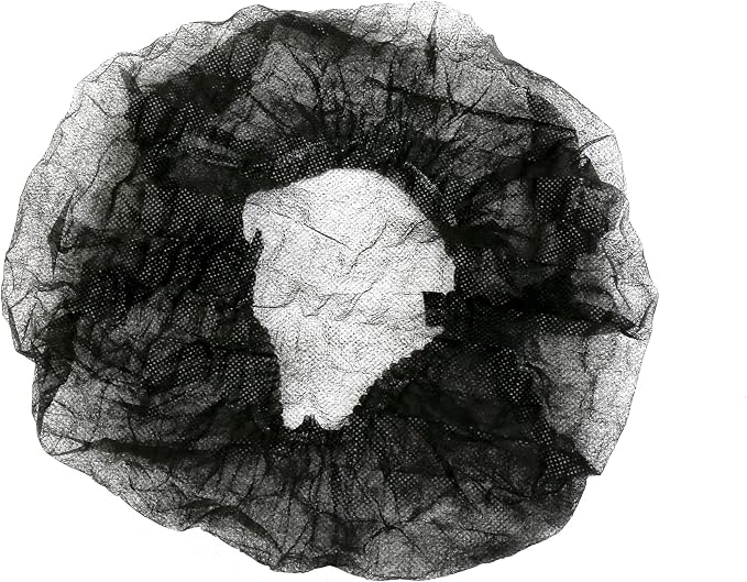 ProtectX 100-Pack Black Disposable Hair Nets, Elastic Head Cover, Bouffant Caps - Image 3
