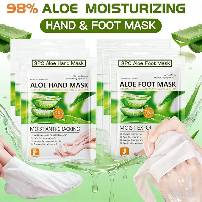 Aloe Vera Hand & Foot Mask Set - Image 2