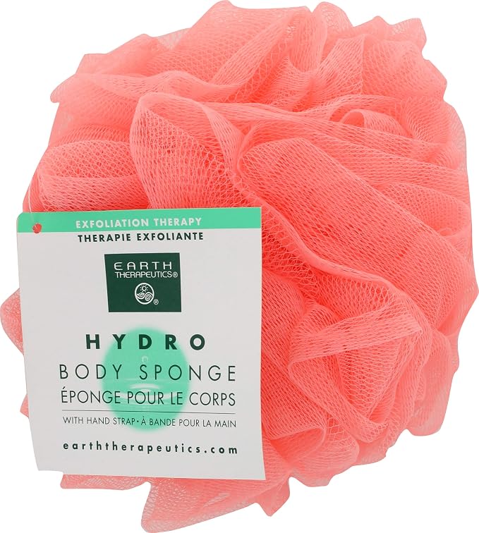 Earth Therapeutics Hydro Body Sponge w/Hand Strap-Peach 1 Sponge - Image 2