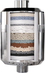 EVERGLOW High-Output Shower Filter, Dry Skin, Heavy Metals and Vitamin C Infused - Image 8