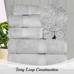 Superior Egyptian Cotton Pile 10 Piece Towel Set, Includes 2 Bath, 4 Hand - Image 3