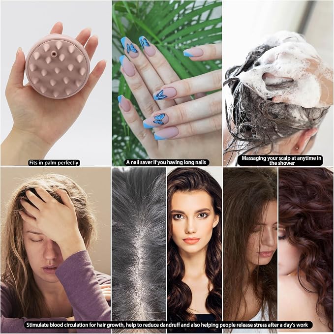 BTYMS Hair Scalp Scrubber Shampoo Brush - Image 7