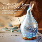 Porseme 280ml Essential Oil Diffuser, 3D Glass Aromatherapy Diffusor, - Image 6