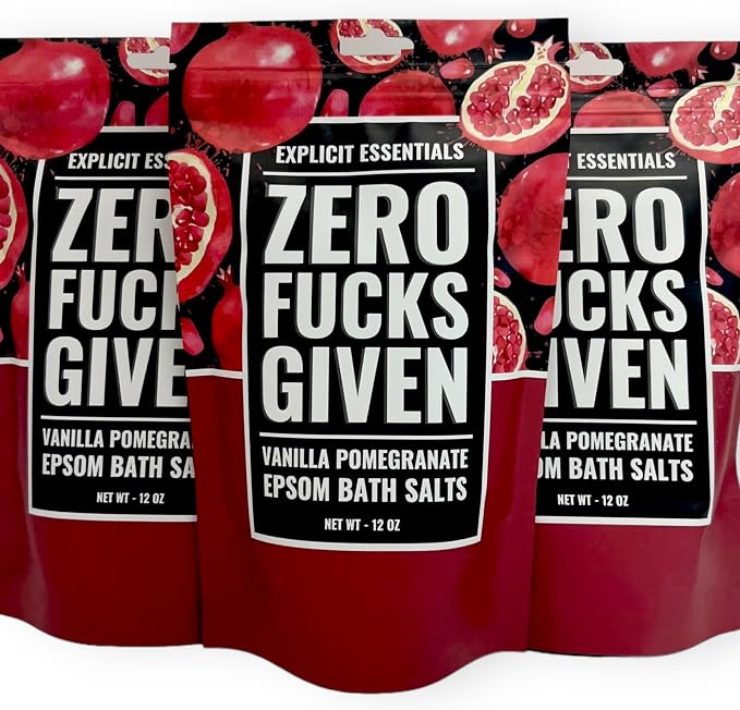 Explicit Essentials Vanilla Pomegranate Epsom Bath Salts, 12 oz - Image 4
