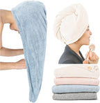 ROLSHOL Extra Large 4 Pack Microfiber Hair Towel Wrap by ROLSHOL