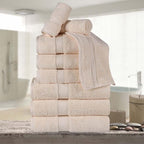 Superior Egyptian Cotton Pile 9 Piece Towel Set, Includes 3 Bath, 3 Hand by SUPERIOR