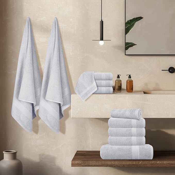 GLAMBURG Ultra Soft 24-Piece Towel Set - Image 6