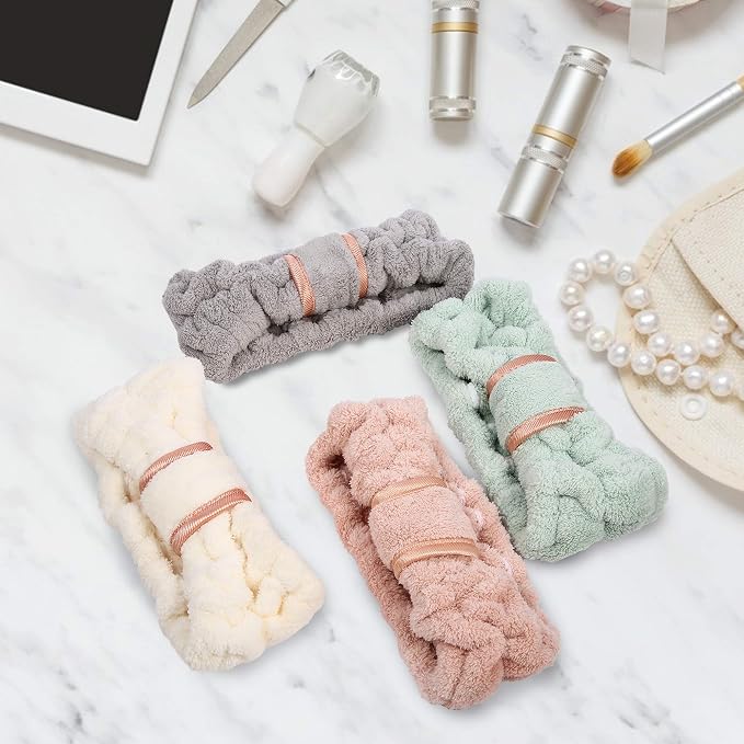 DOOBO 6pcs Microfiber Hairband, Fluffy Face Wash Headbands - Image 5